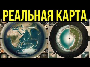 ✅ Настоящая карта Земли с континентами за которыми край и океан