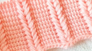 Тунисский узор на скорую руку - Вязание крючком для начинающих