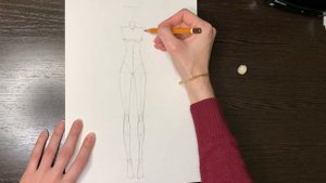 Как нарисовать фигуру для эскиза одежды.