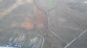 полет Ту-95 _ вид из кабины стрелка