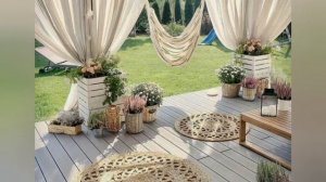 Самые красивые летние беседки. 45 вариантов. Беседка - навес.