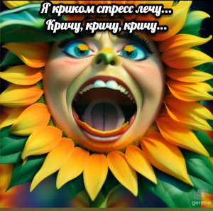 Выпуск эмоций с криком, позволяет не сойти с ума. Иногда.