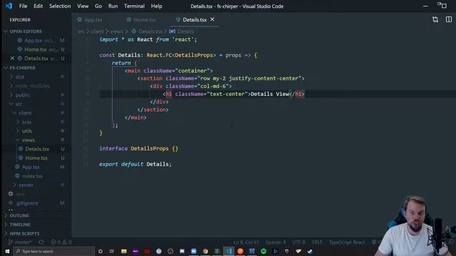 FS Chirper: Scaffolding All Routes for React смотреть онлайн