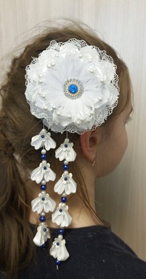 Банты белые "Зефирка". DIY