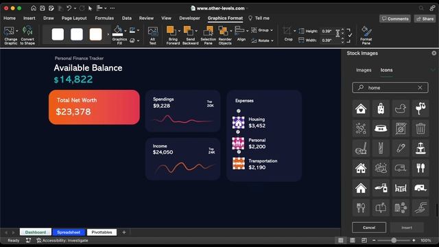 Create a Personal Financial Dashboard with Microsoft Excel смотреть онлайн