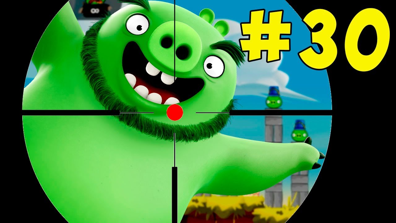 Злые птички выгоняют свинок Angry Birds 30 серия Смотреть мультик игру онлайн Игры на телефон