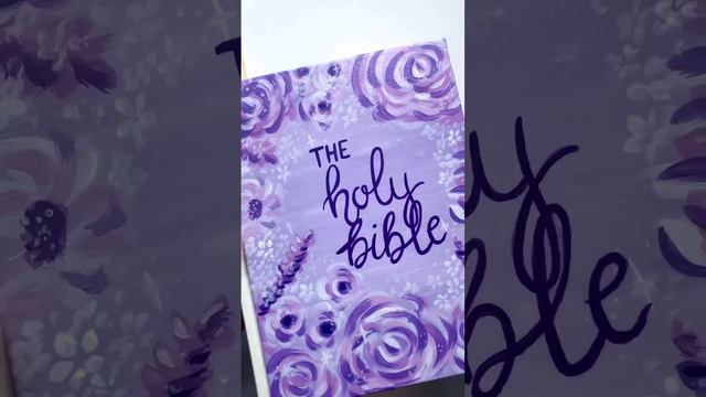 Painting on Bibles 💜