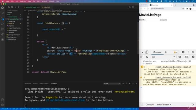 Fetching Movies - React JS for the Absolute Beginner