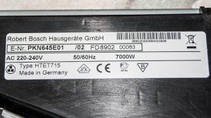 Варочная панель HTET715 Bosch. Замена силового реле управления нагревом конфорки