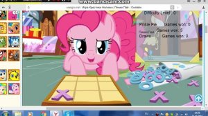Играем в Крестики Нолики  С Pinkie Pie (И ещё пасхалочка 2-3 шт)