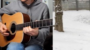 Новогодняя мелодия - Ирония судьбы на гитаре (кавер). Вальс Микаэла Таривердиева