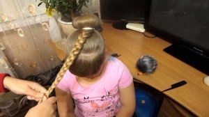 Элегантная прическа пучок с бубликом