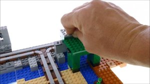Lego Minecraft 21155 The Creeper Mine - Lego Speed Build Review