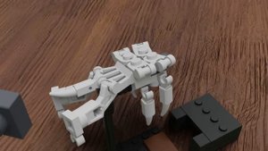 How to build mini LEGO brick transformer robots with 21320 LEGO set(Dinosaur Fossils)