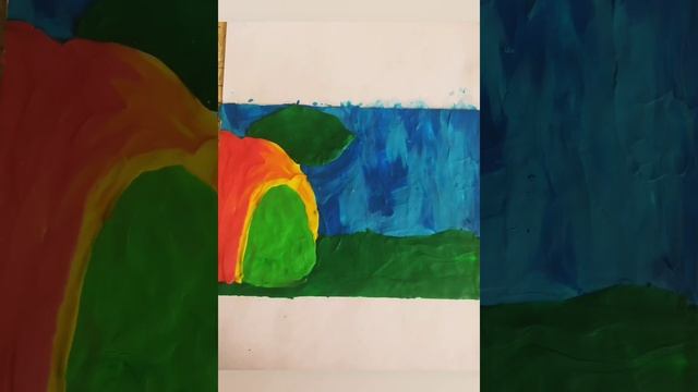 Картина из пластилина  " Осенняя история" #лепкасдетьми #пластилинография #лепимизпластилина