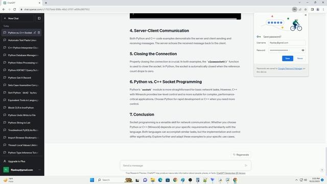 Socket program Python vs C Winsock