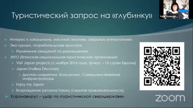 Японский опыт продвижения локальных проектов. Юлия Стоногина