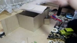 игрушечный гараж своими руками из картона