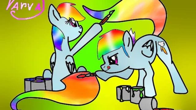 рисунок реймбоу деш и реймбоу блиц (манекены пони) смотреть онлайн