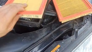 Замена воздушного фильтра на Рено Колеос 2,5 л