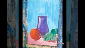 натюрморт монотипія