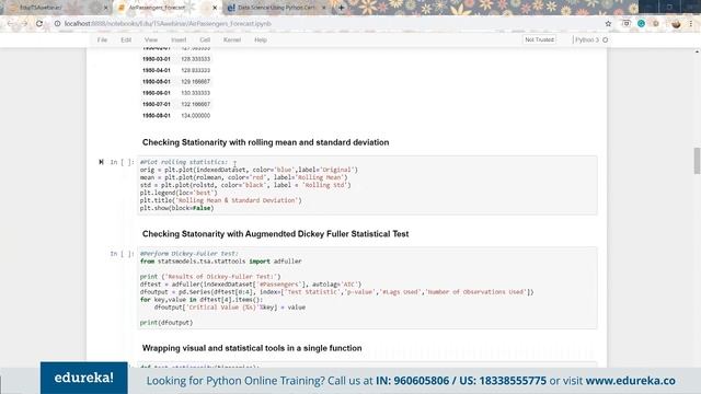 Python Live - 1| Time Series Analysis in Python | Data Science with Python Training | Edureka