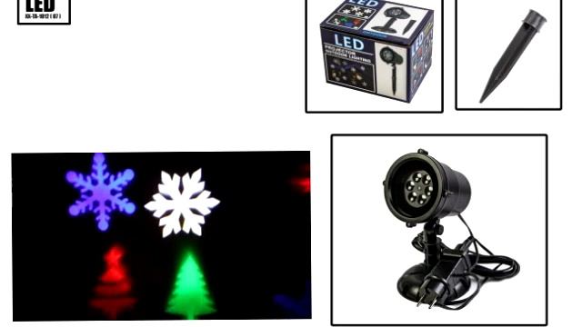 Новогодний уличный лазерный проектор X-Laser XX-TA-1012 смотреть онлайн