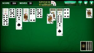 Пасьянс ПАУК играйте онлайн на Z-Game.XYZ