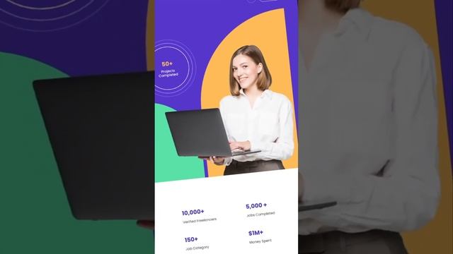 Freelancers landing page design project in Figma ?????