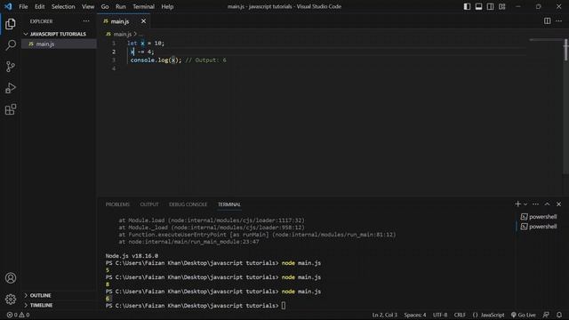 Assignment & Arithmetic Operators In JavaScript | Lecture 13