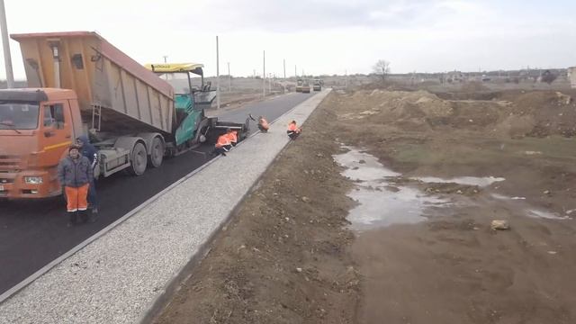 Строительство дороги по улице Гаспринского . (январь) смотреть онлайн