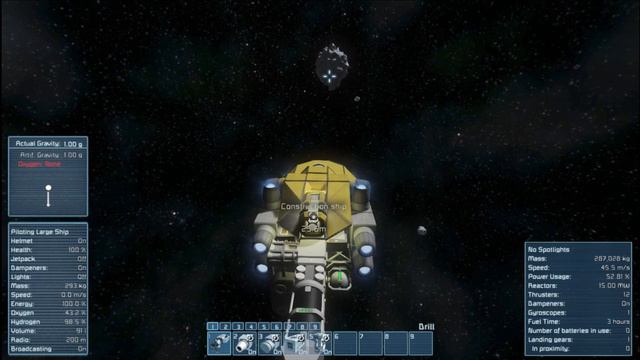 Taylorgang Survival: Space Engineers Pt2 - Mining for Ore смотреть онлайн