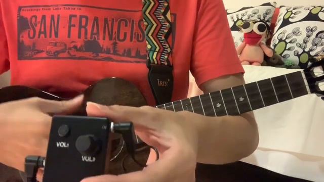 Enya MAD Ukulele playing Spanish Romanza on Smallest Amp Speaker! смотреть онлайн