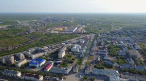 Воркута 2021. Город с высоты 200 метров. Круговая панорама.