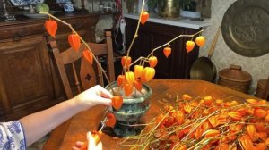 Букет из физалиса / Составляем красивый букет из физалиса