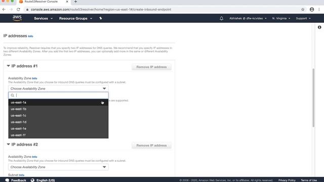 How do I use a Route 53 Resolver inbound endpoint to resolve DNS records in a private hosted zone?