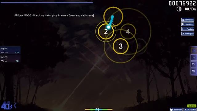 Osu map Sqwore ,,Zvezda upala,, смотреть онлайн