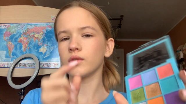 Макияж палеткой beauty bomb Fairy gangsta??// яркий макияж?// макияж глаз в пастельных оттенках?