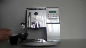 Пошаговое приготовление кофе на кофемашине Saeco Royal Professional