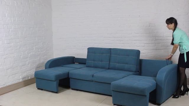 Раскладка дивана "Монтана Престиж" (механизм тик-так) смотреть онлайн