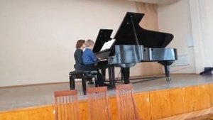 Островский А. Школьная полька. Репетиция. Ансамбль. Фортепиано.