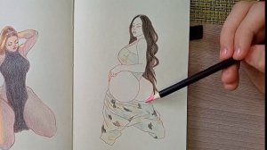 Как нарисовать Сочную жопу | How to draw butt | Model plus size