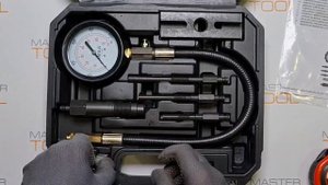 YATO Измеритель давления компрессии в дизельных двигателях, 16 пр, max 70 bar, YT-7307