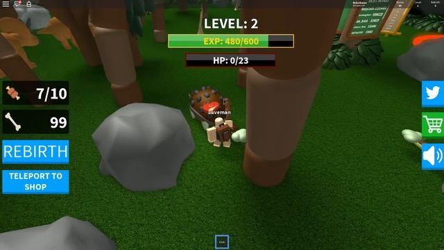 НОВЫЙ СИМУЛЯТОР ПЕЩЕРНОГО ЧЕЛОВЕКА! БУГА БУГА с ДИНОЗАВРАМИ! Roblox Caveman Simulator