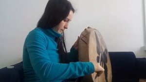 Altau.ru Как наносим рисунок на бубен из кожи марала