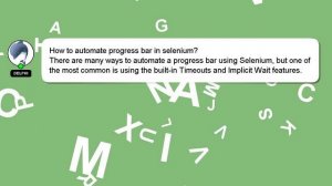 How to automate progress bar in selenium?