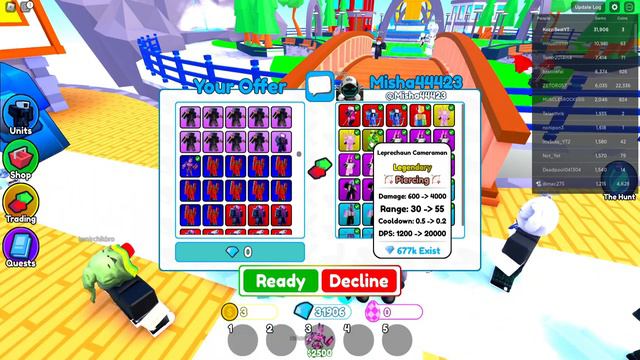 ✨Я ЗАТРЕЙДИЛ Нового ГОДОМ Mech Bunny Titan на это... В  Toilet Tower Defense смотреть онлайн