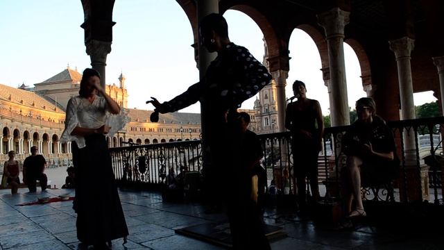Flamenco en Plaza de España, Sevilla смотреть онлайн