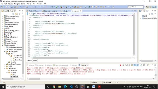#6 URL Rewriting using Java Servlet|URLRewriting using Eclipse in Advance java Servlet NewUpdate202