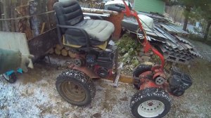 Минитрактор Тяни-толкай  - лесовоз